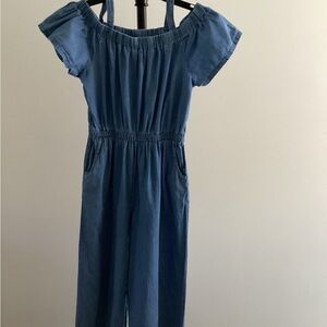 Bebe Girls Off-Shoulder Jumpsuit – Size 14 – Stylish & Trendy